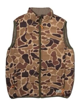 TSG The Southern Gentleman Quilted Duck Camo Vest Men’s Large Hunting Outdoor